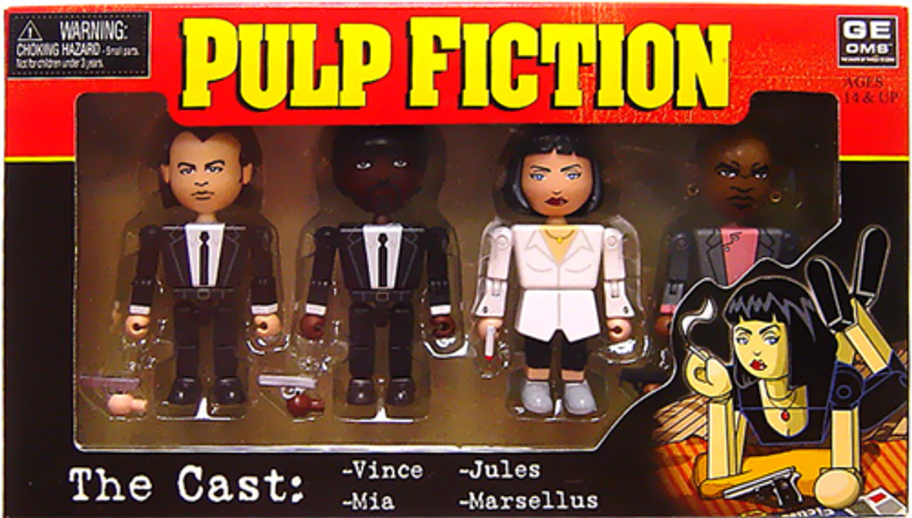 NECA Pulp Fiction Geomes The Cast Mini Figure 4-Pack #1