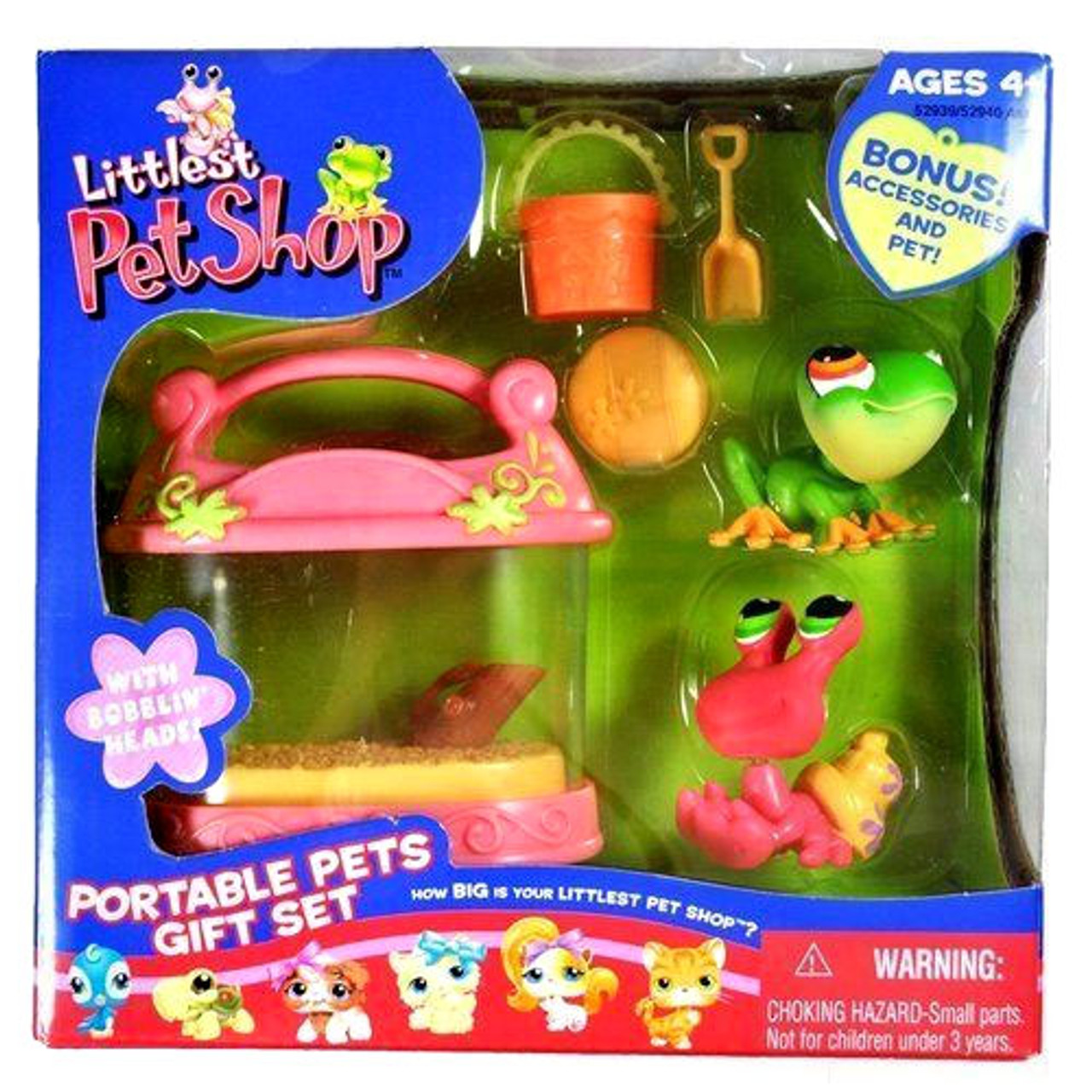 Littlest Pet Shop Portable Pets Tree Frog & Hermit Crab Exclusive Figure 2-Pack