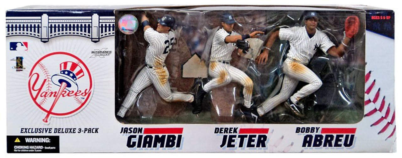 McFarlane Toys MLB New York Yankees Sports Picks Exclusive 3-Pack Jason Giambi, Derek Jeter & Bobby Abreu Exclusive Action Figure 3-Pack