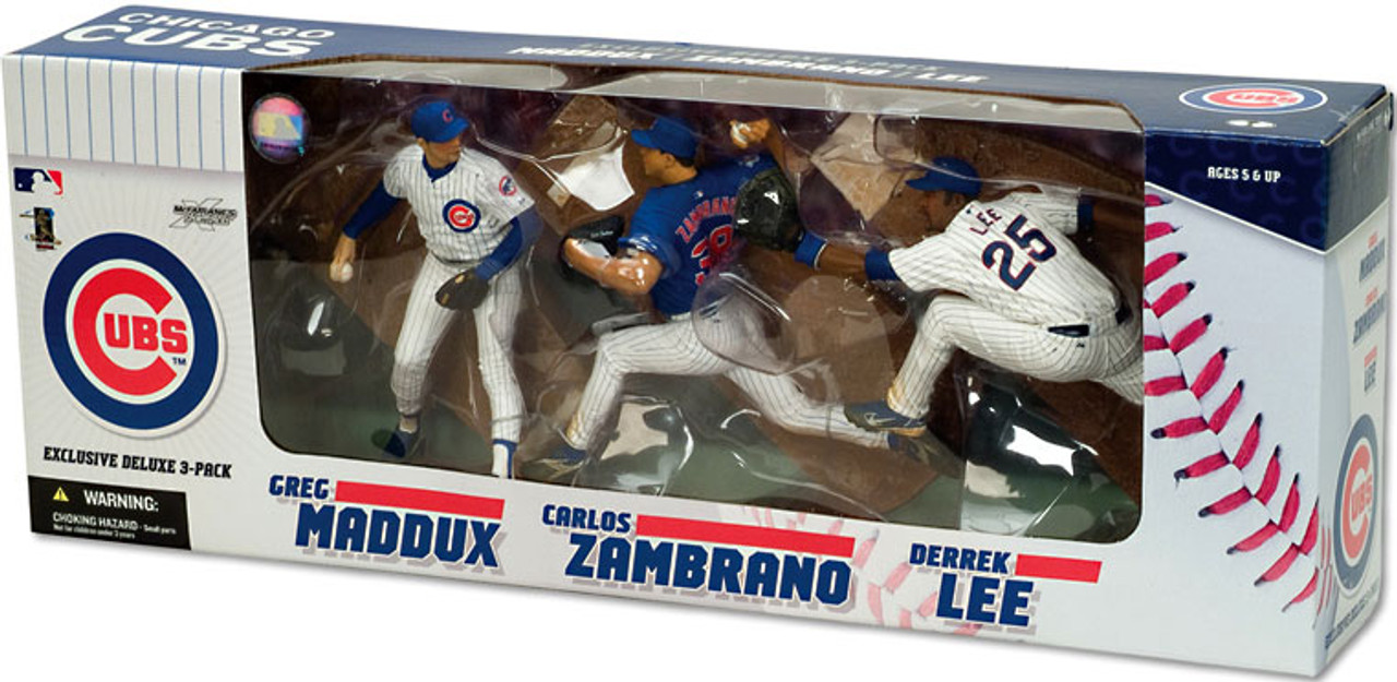 McFarlane Toys MLB Chicago Cubs Sports Picks Exclusive 3-Pack Greg Maddux, Carlos Zambrano & Derrek Lee Exclusive Action Figure 3-Pack