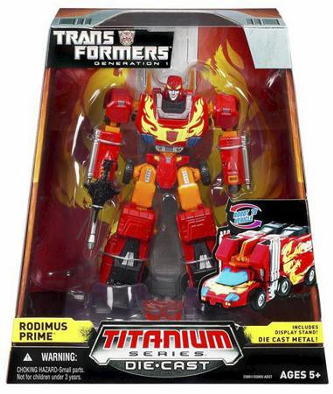Transformers Generation 1 TItanium Series Rodimus Prime 6-Inch 6" Diecast Figure