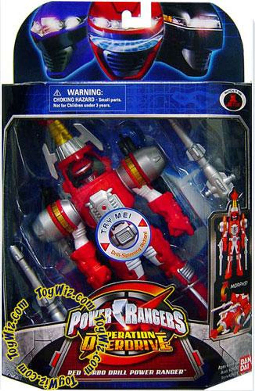 Power Rangers Operation Overdrive Red Turbo Drill Power Ranger Action Figure