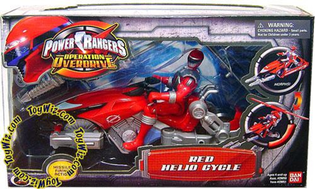 Power Rangers Operation Overdrive Red Helio Cycle Action Figure