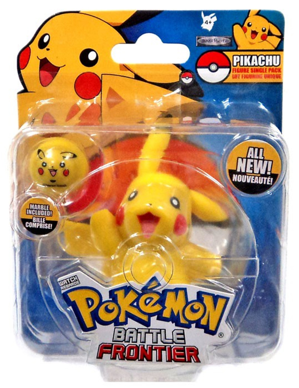 Pokemon Battle Frontier Battle Frontier Series 1 Pikachu Figure Version 2 Jakks Pacific - ToyWiz