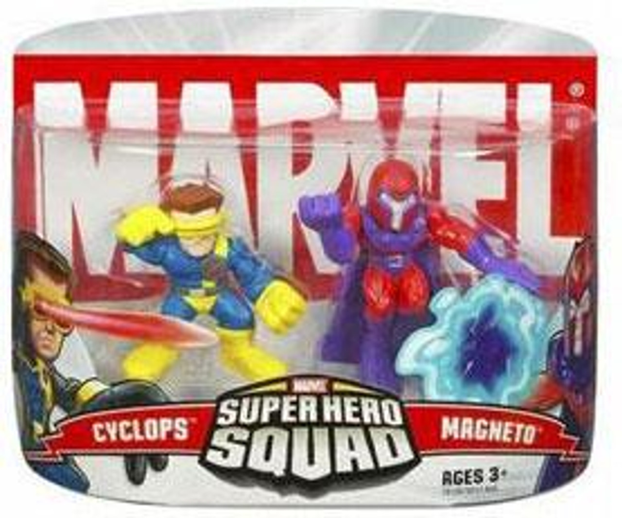 Marvel Super Hero Squad Series 1 Magneto & Cyclops Action Figure 2-Pack