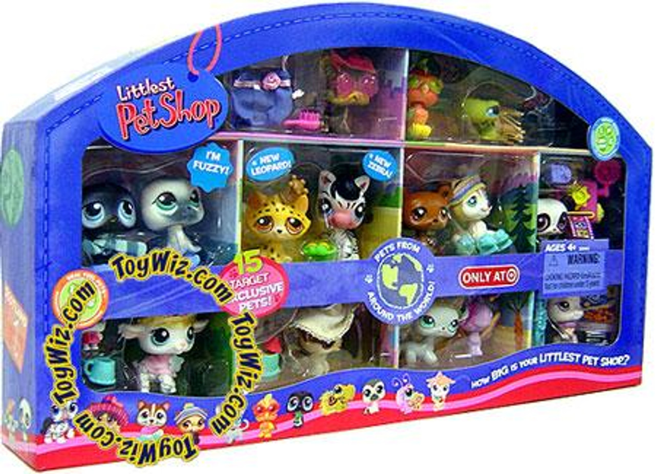 Littlest Pet Shop Pets From Around the World Exclusive Figure Set 2008 Hasbro Toys - ToyWiz