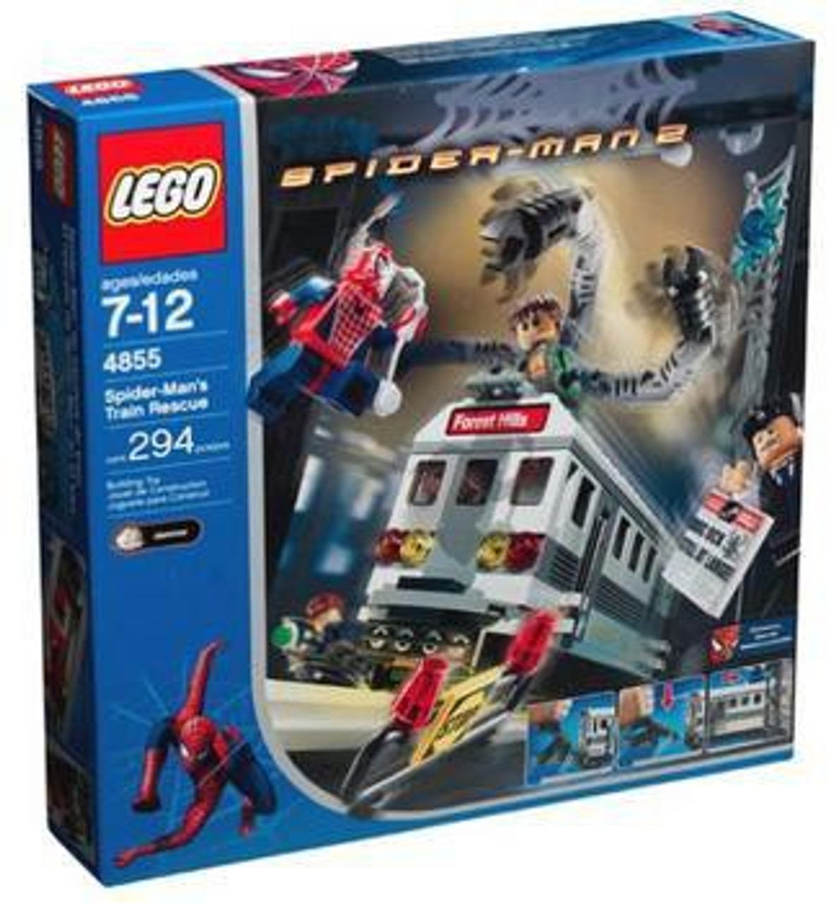 LEGO Spider-Man 2 Spider-Man's Train Rescue Set #4855