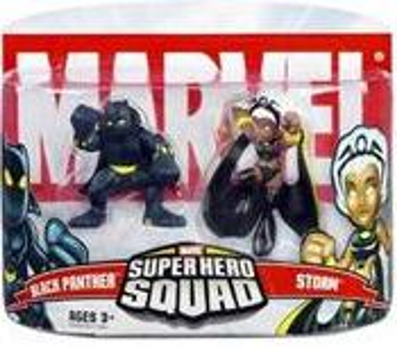 Marvel Super Hero Squad Series 5 Black Panther & Storm Action Figure 2-Pack