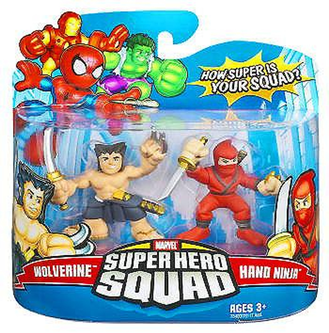 Marvel Super Hero Squad Series 8 Wolverine & Hand Ninja Action Figure 2-Pack