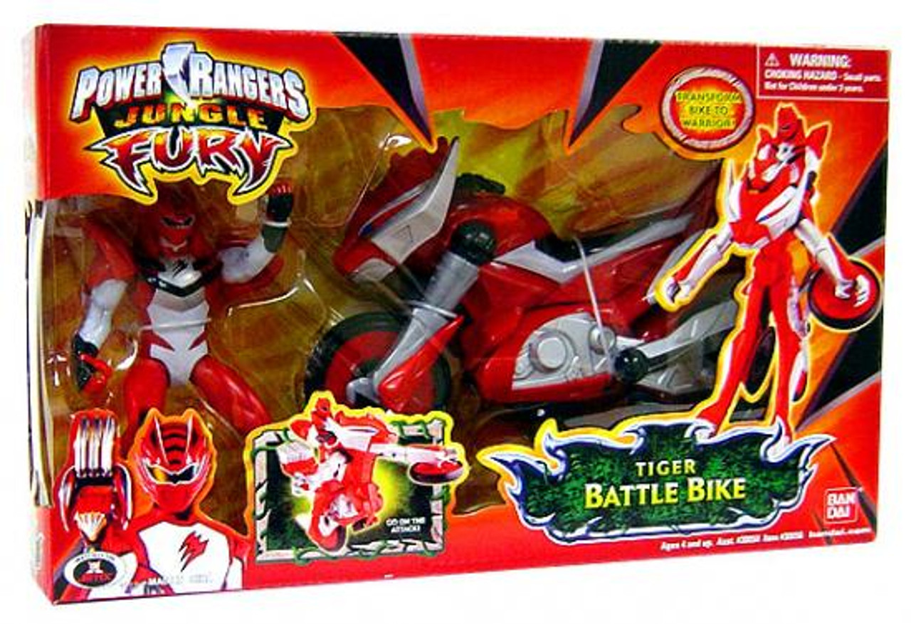 Power Rangers Jungle Fury Tiger Battle Bike Action Figure Vehicle