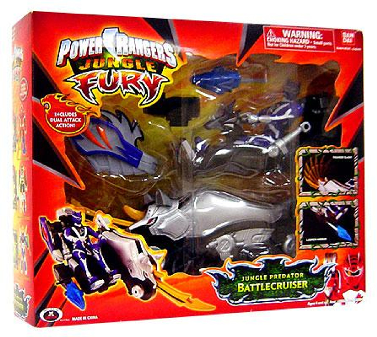 Power Rangers Jungle Fury Jungle Predator Battlecruiser Action Figure Vehicle