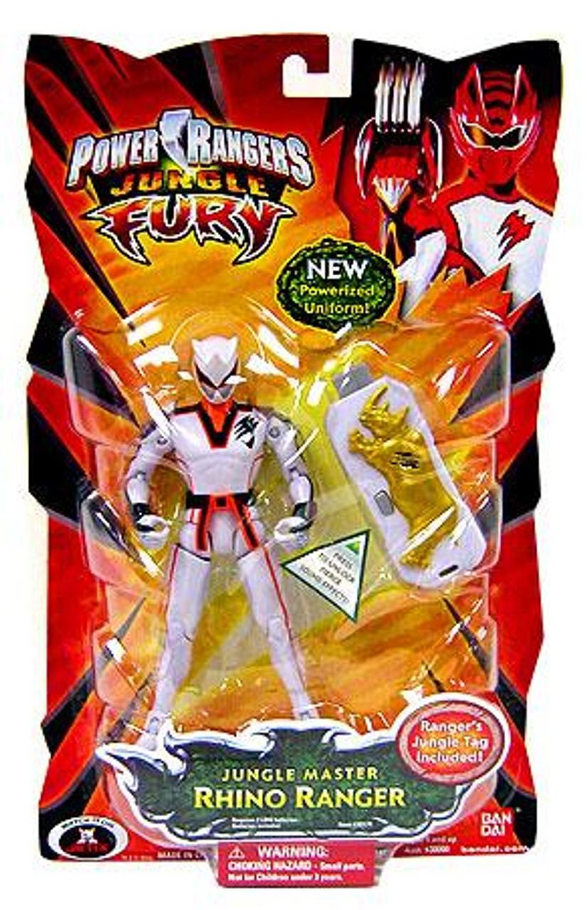 Power Rangers Jungle Fury Jungle Master Rhino Ranger Action Figure