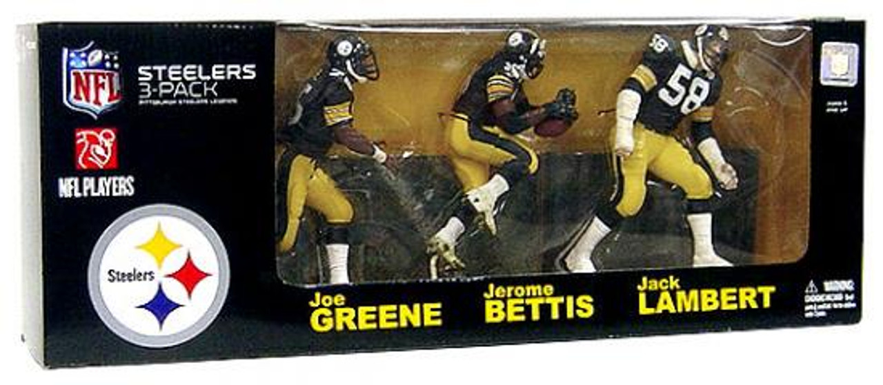 McFarlane Toys NFL Sports Picks 3-Packs Pittsburgh Steelers Legends Exclusive Action Figure 3-Pack
