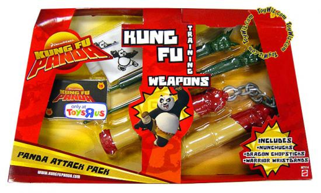 Kung Fu Panda Training Weapons Panda Attack Pack Exclusive Roleplay Toy