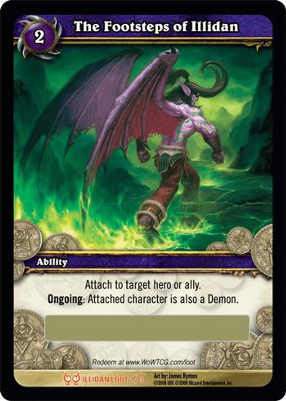 World of Warcraft Trading Card Game The Hunt for Illidan Legendary Loot The Footsteps of Illidan #1