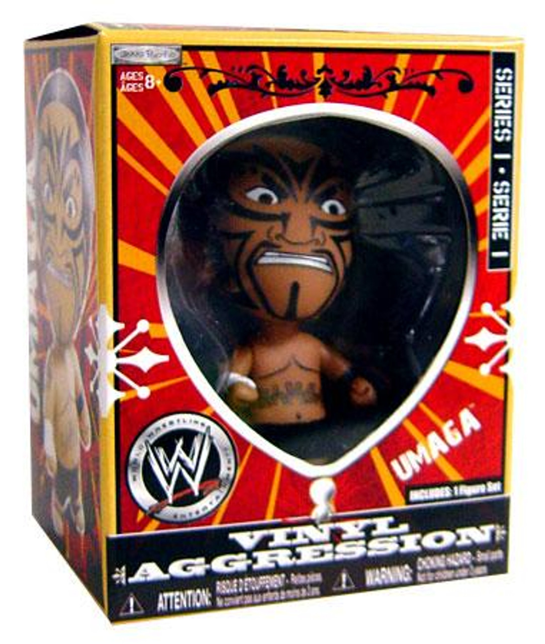 WWE Wrestling Vinyl Aggression Series 1 Umaga 3-Inch Vinyl Figure