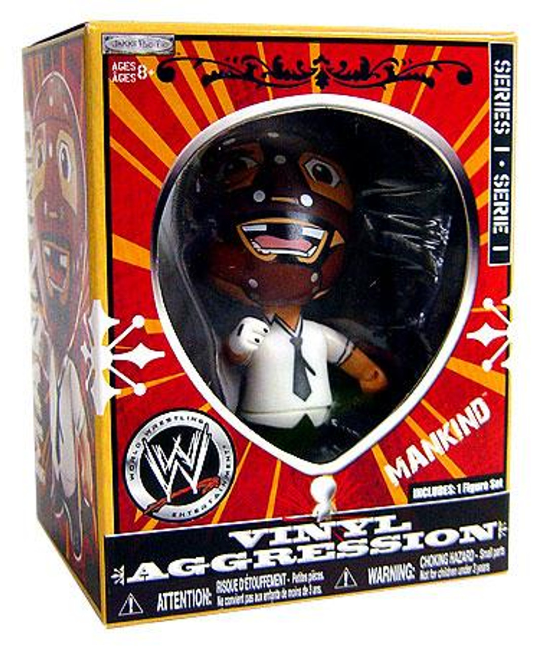 WWE Wrestling Vinyl Aggression Series 1 Mankind 3-Inch Vinyl Figure