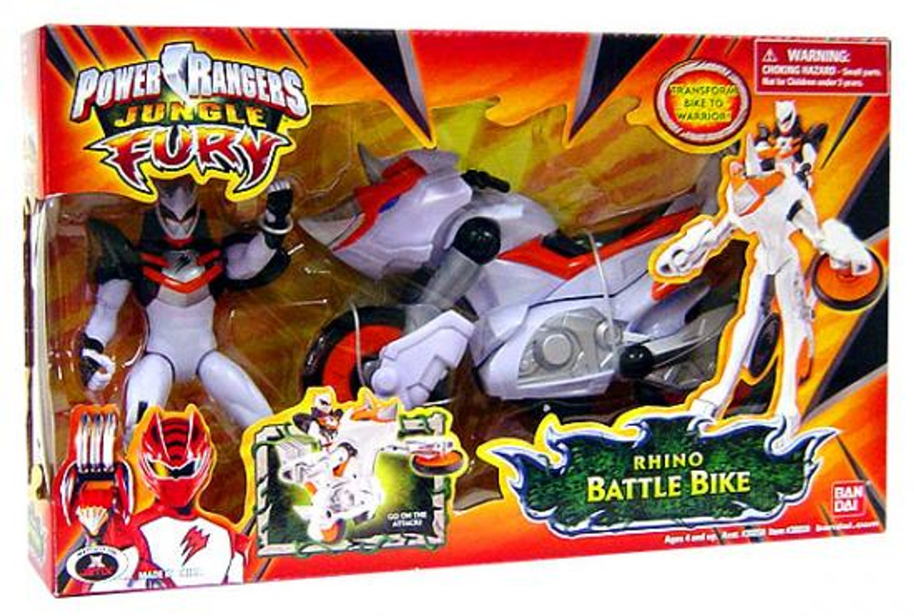 Power Rangers Jungle Fury Rhino Battle Bike Action Figure Vehicle