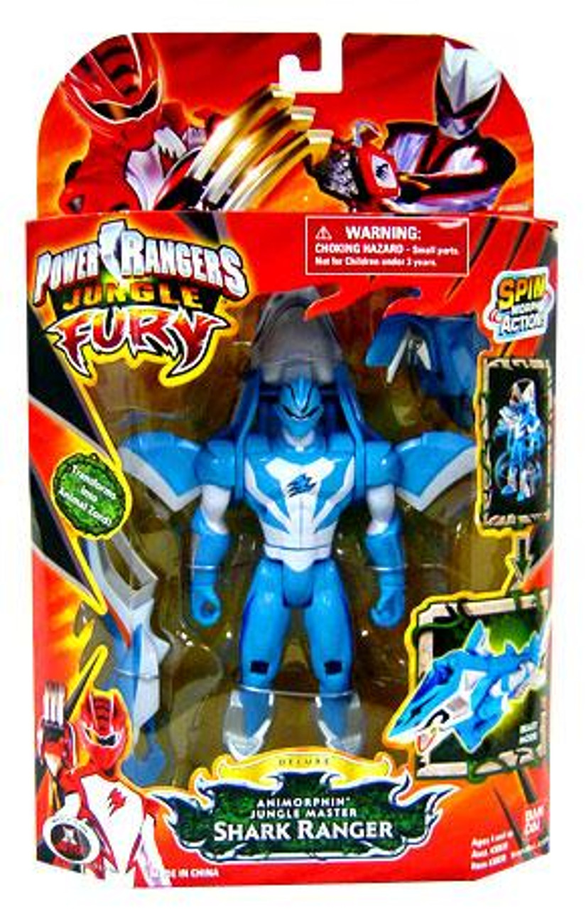Power Rangers Jungle Fury Deluxe Animorphin Jungle Master Shark Ranger Action Figure