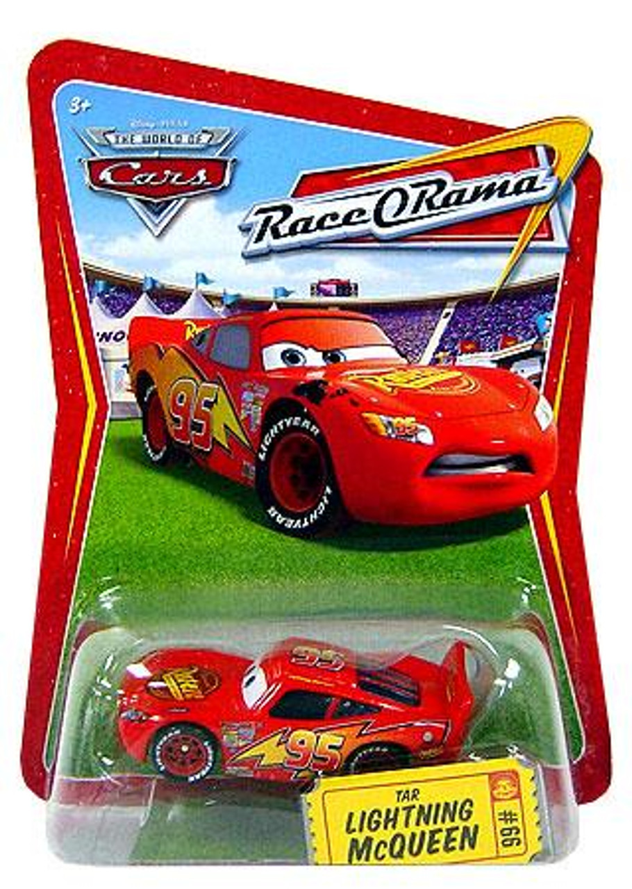 Disney Cars The World of Cars Race-O-Rama Tar Lightning McQueen Diecast Car #66