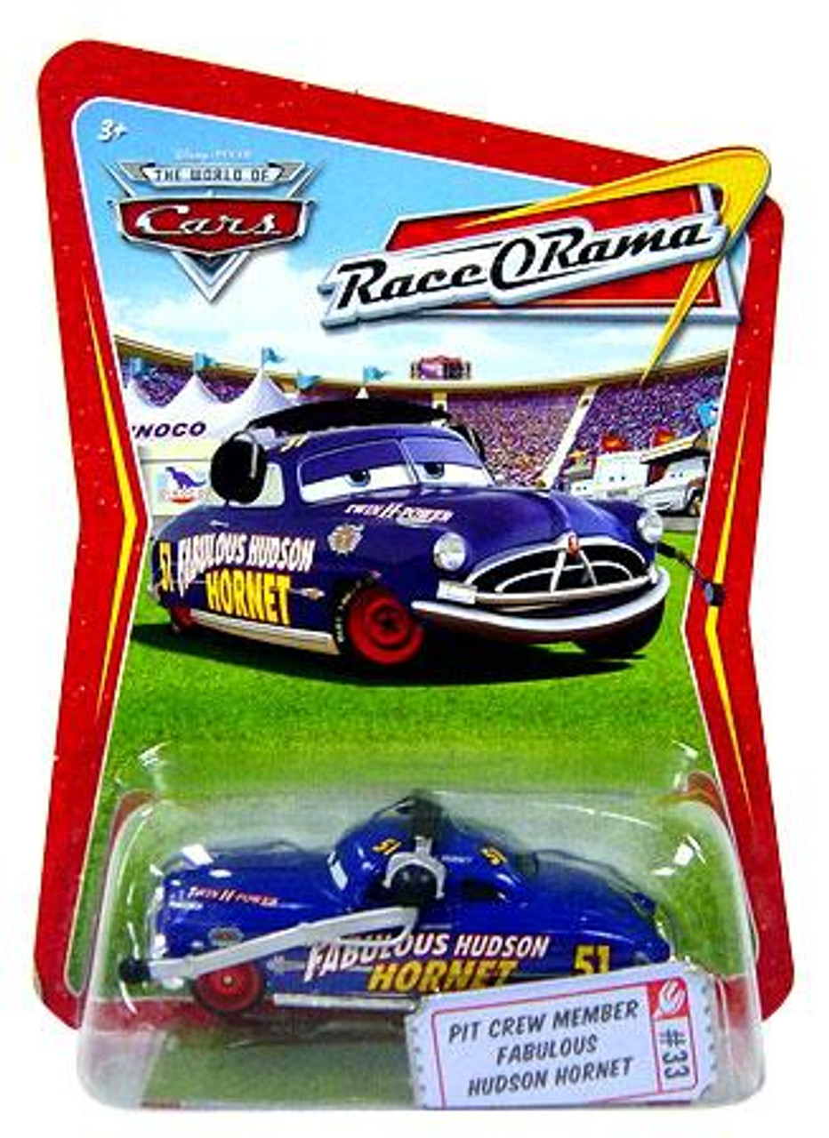 Disney Cars The World of Cars Race-O-Rama Pit Crew Member Fabulous Hudson Hornet Diecast Car #33