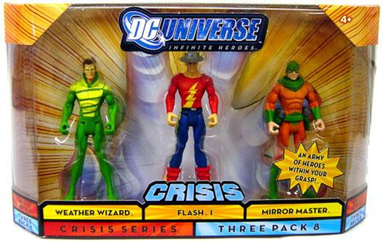 DC Universe Crisis Infinite Heroes Weather Wizard, Flash I & Mirror Master Action Figures #8