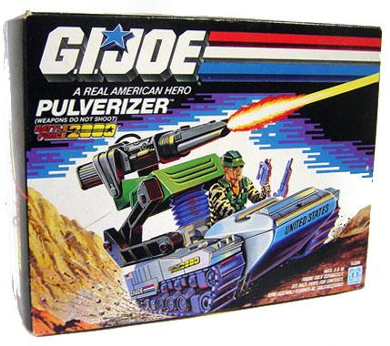GI Joe Vintage Pulverizer Action Figure Vehicle