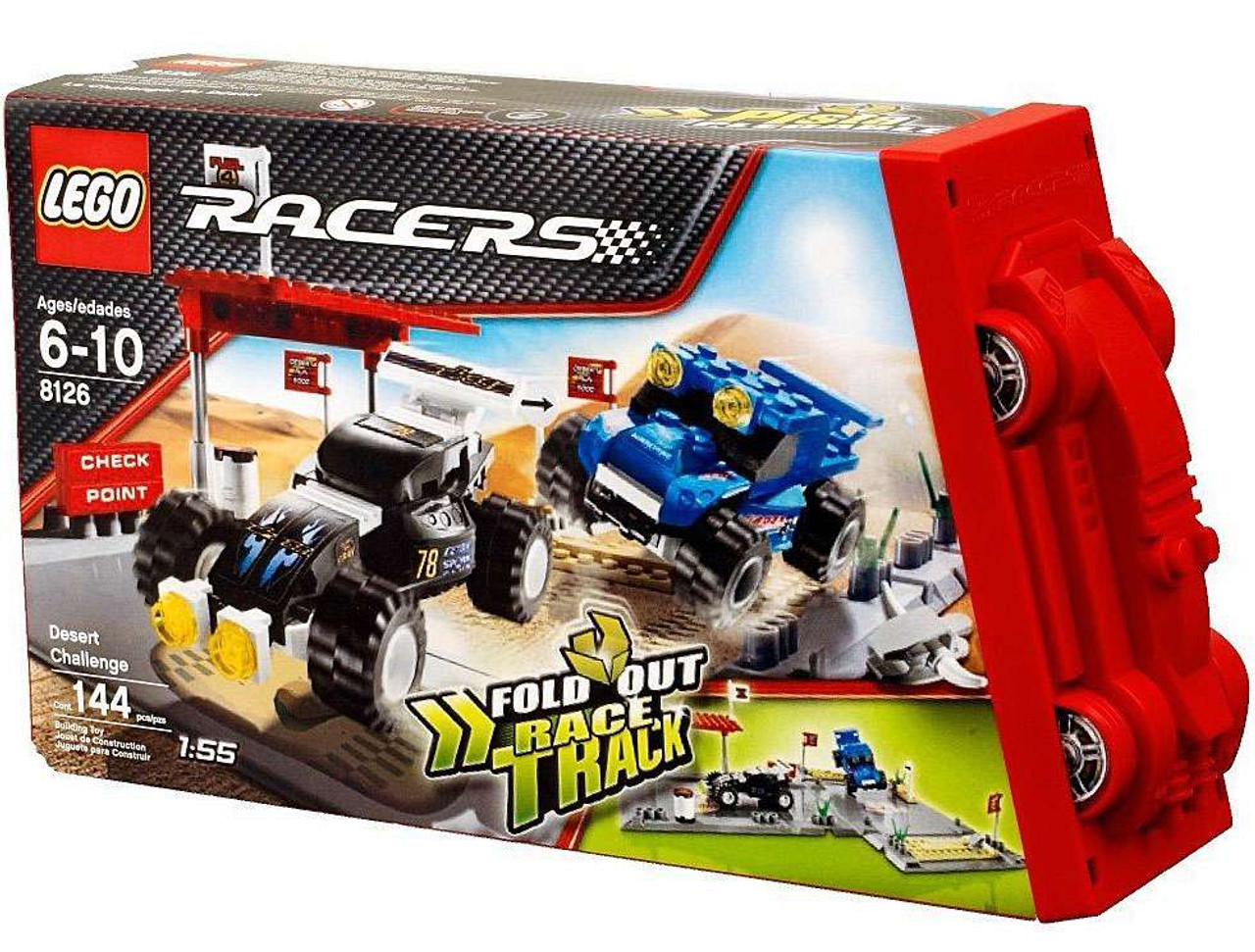 LEGO Racers Fold Out Race Tracks Desert Challenge Set #8126