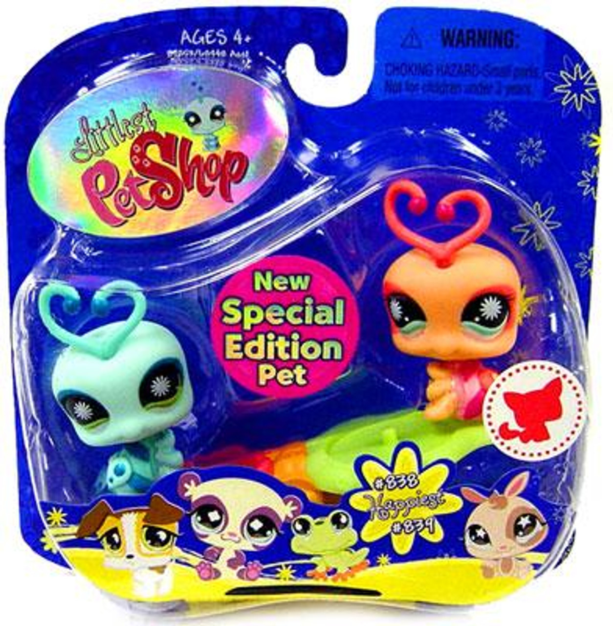 Littlest Pet Shop 2009 Assortment B Series 2 Lovebug Figure 2-Pack #838, 839
