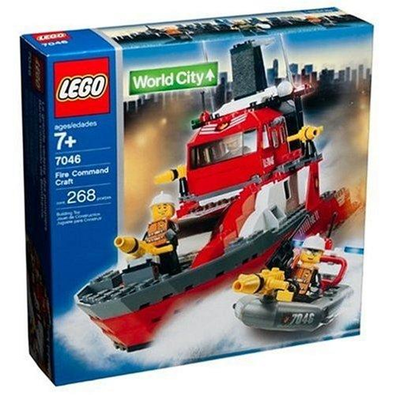 LEGO World City Fire Command Craft Set #7046