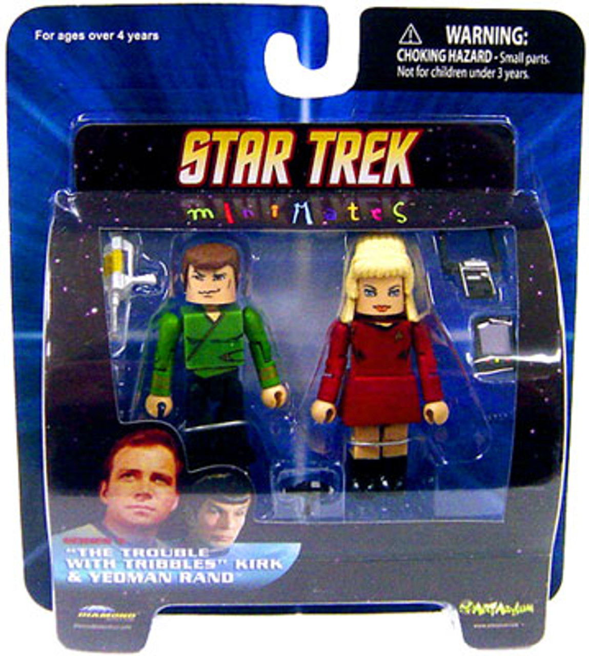 Star Trek The Original Series MiniMates Series 5 "The Trouble with Tribbles" Kirk & Yeoman Rand Minifigure 2-Pack