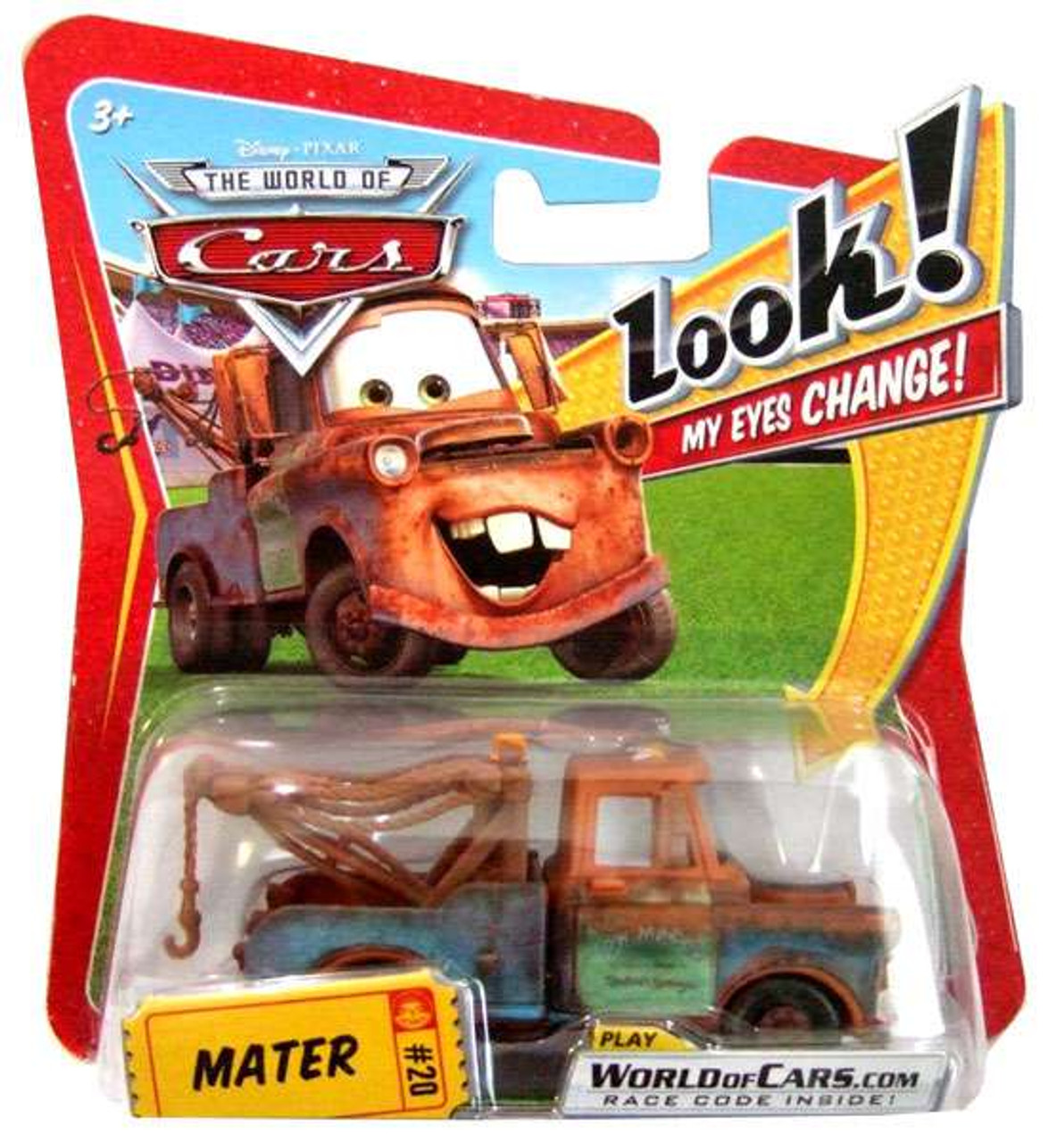 Disney Cars The World of Cars Lenticular Eyes Series 1 Mater Diecast Car