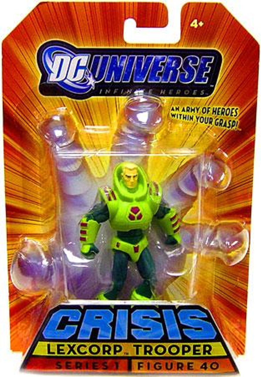 DC Universe Crisis Infinite Heroes Series 1 Lexcorp Trooper Action Figure #40