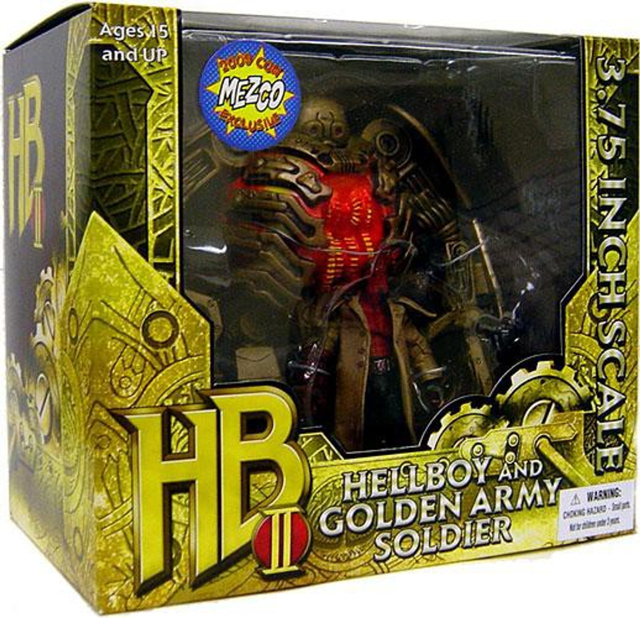 Hellboy 2 The Golden Army Hellboy & Golden Army Soldier Exclusive Action Figure Set