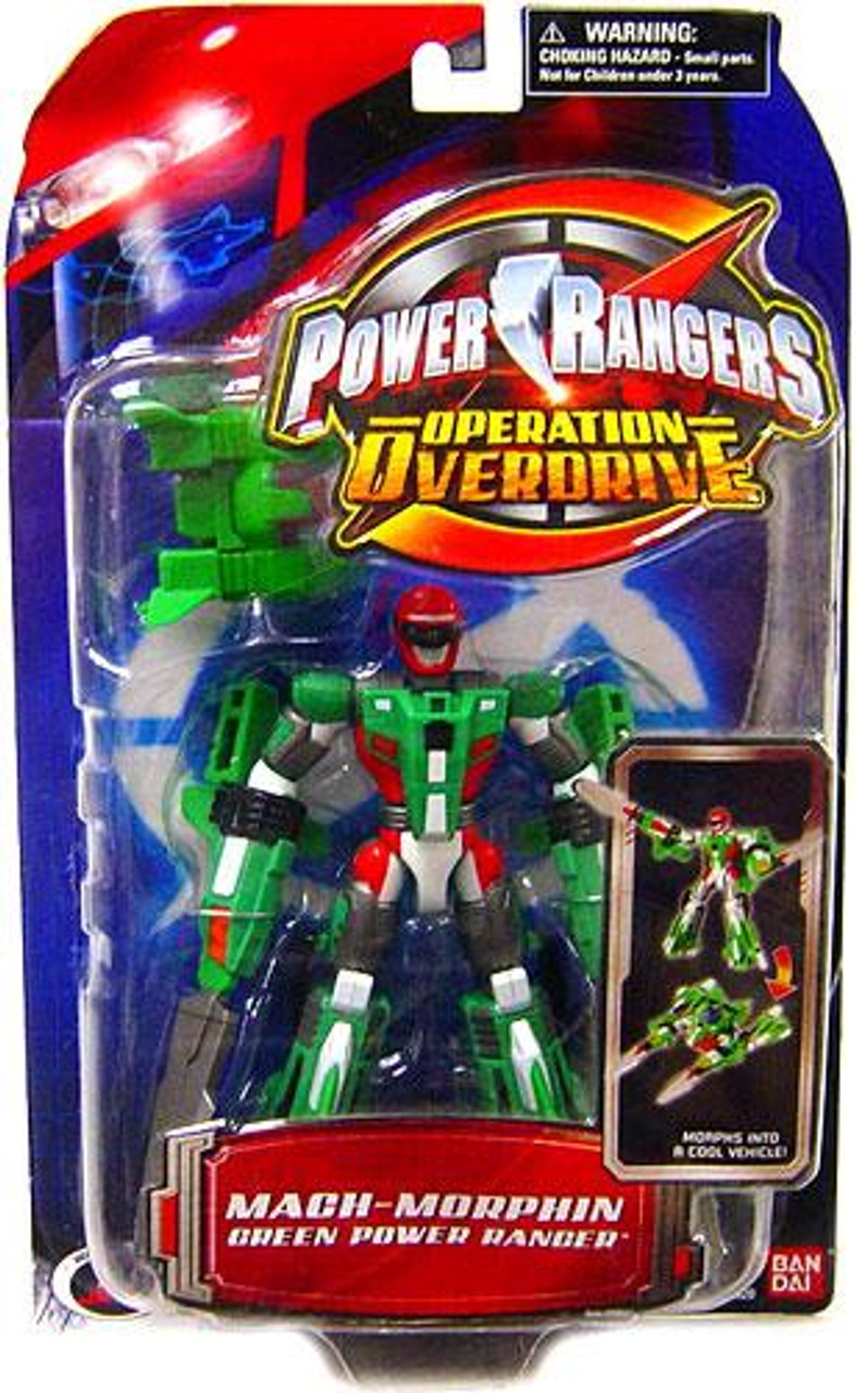 Power Rangers Operation Overdrive Mach Morphin Green Power Ranger Action Figure