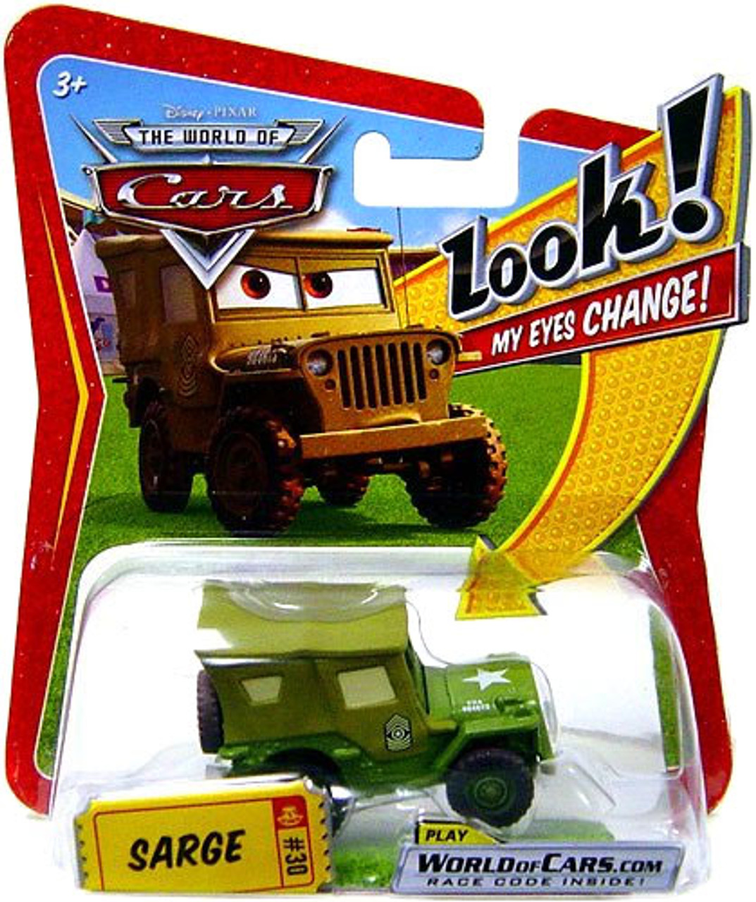 Disney Cars The World of Cars Lenticular Eyes Series 1 Sarge Diecast Car