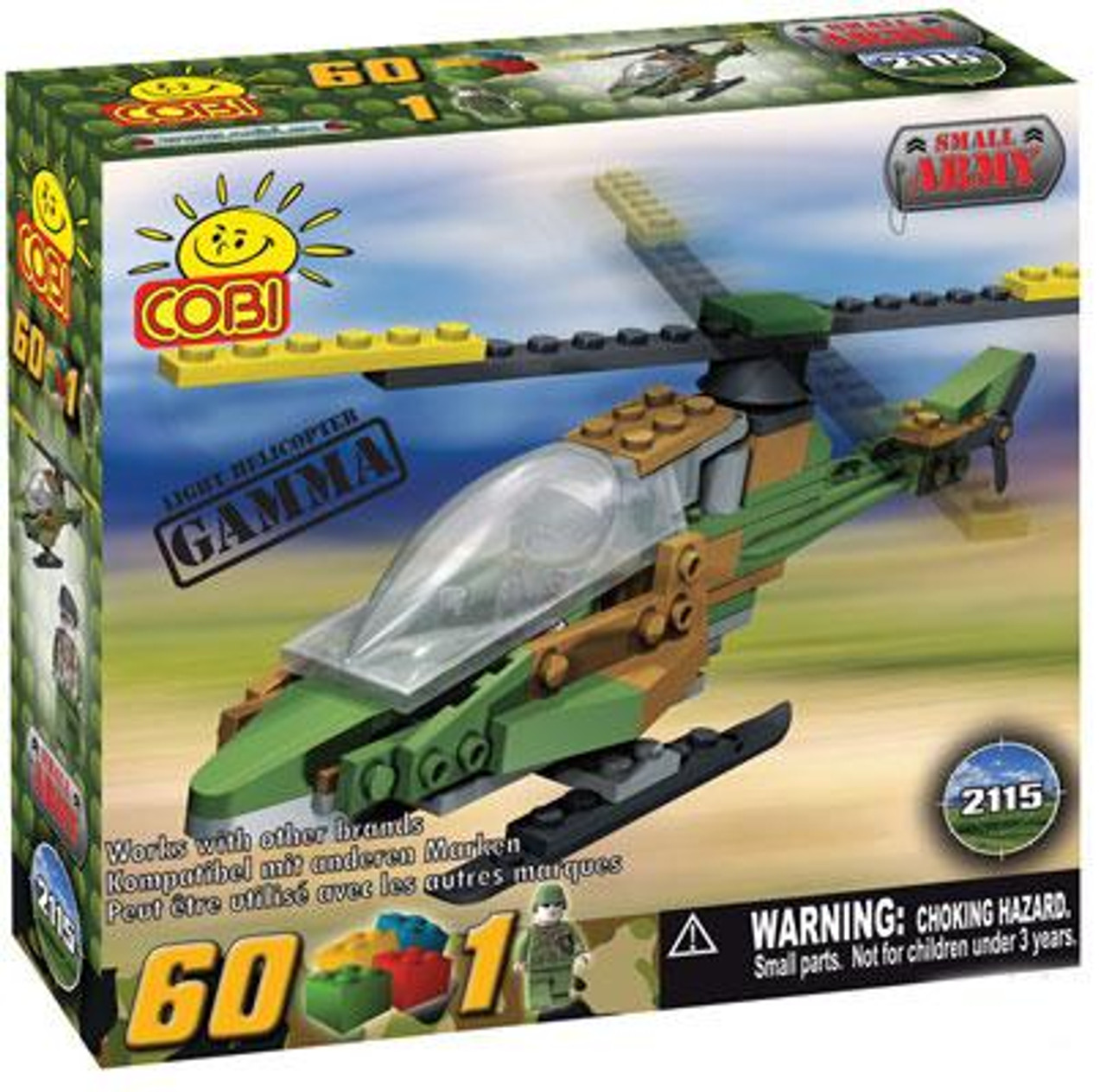 COBI Blocks Small Army Gamma Helicopter Set #2115