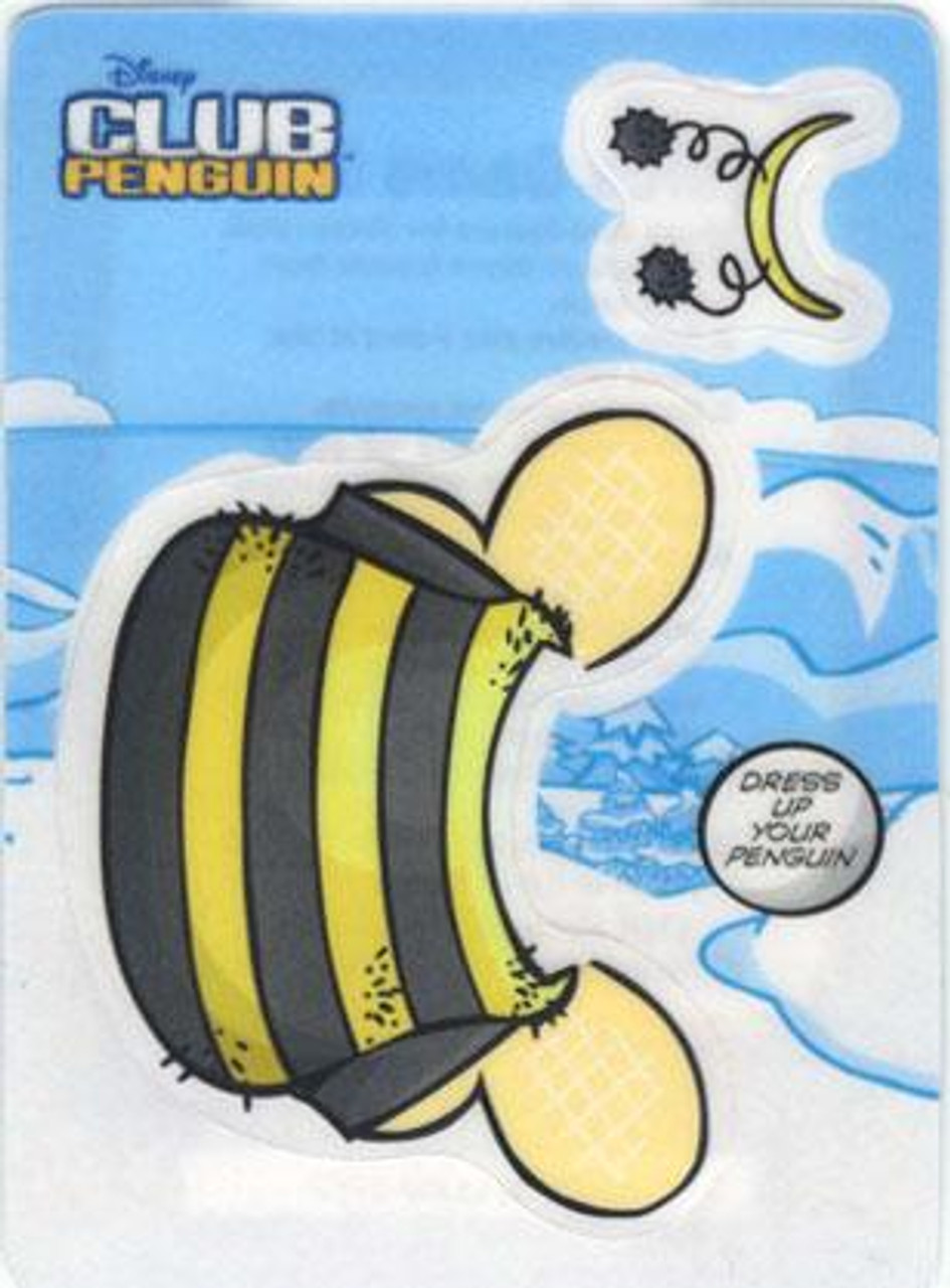 Club Penguin Bumble Bee Redemption Sticker Card