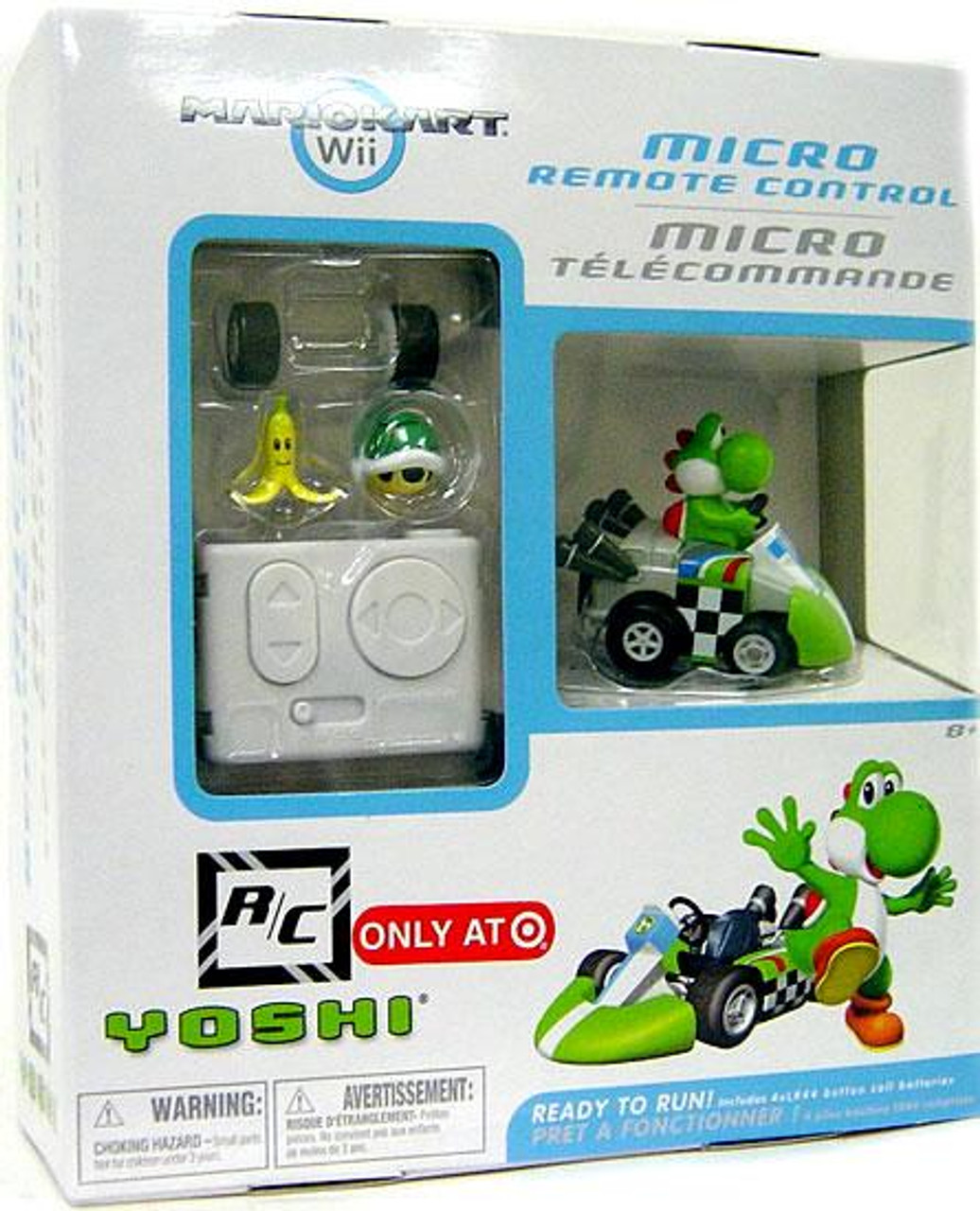Super Mario Mario Kart Wii Micro Remote Control Yoshi Exclusive R/C Vehicle