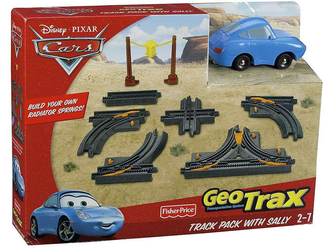 Fisher Price Disney Cars GeoTrax Track Pack With Sally GeoTrax Playset
