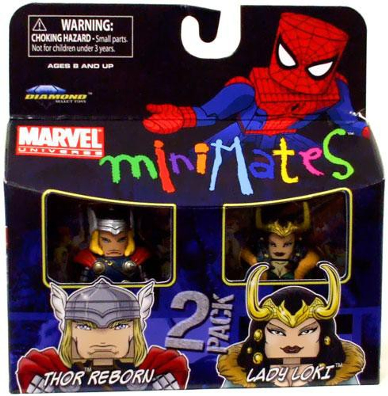 Marvel Universe Minimates Series 33 Thor Reborn & Lady Loki Minifigure 2-Pack