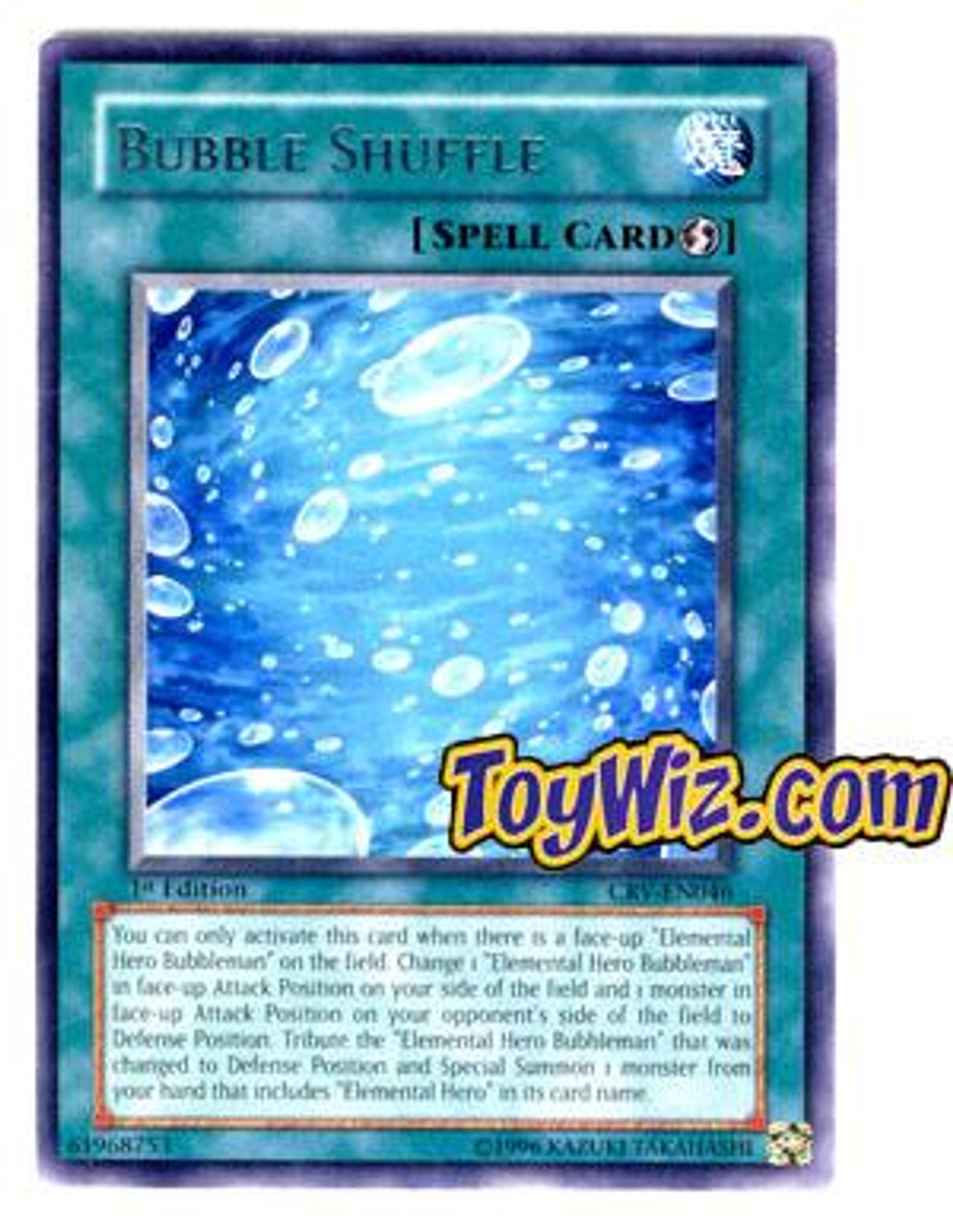 YuGiOh Cybernetic Revolution Rare Bubble Shuffle CRV-EN046
