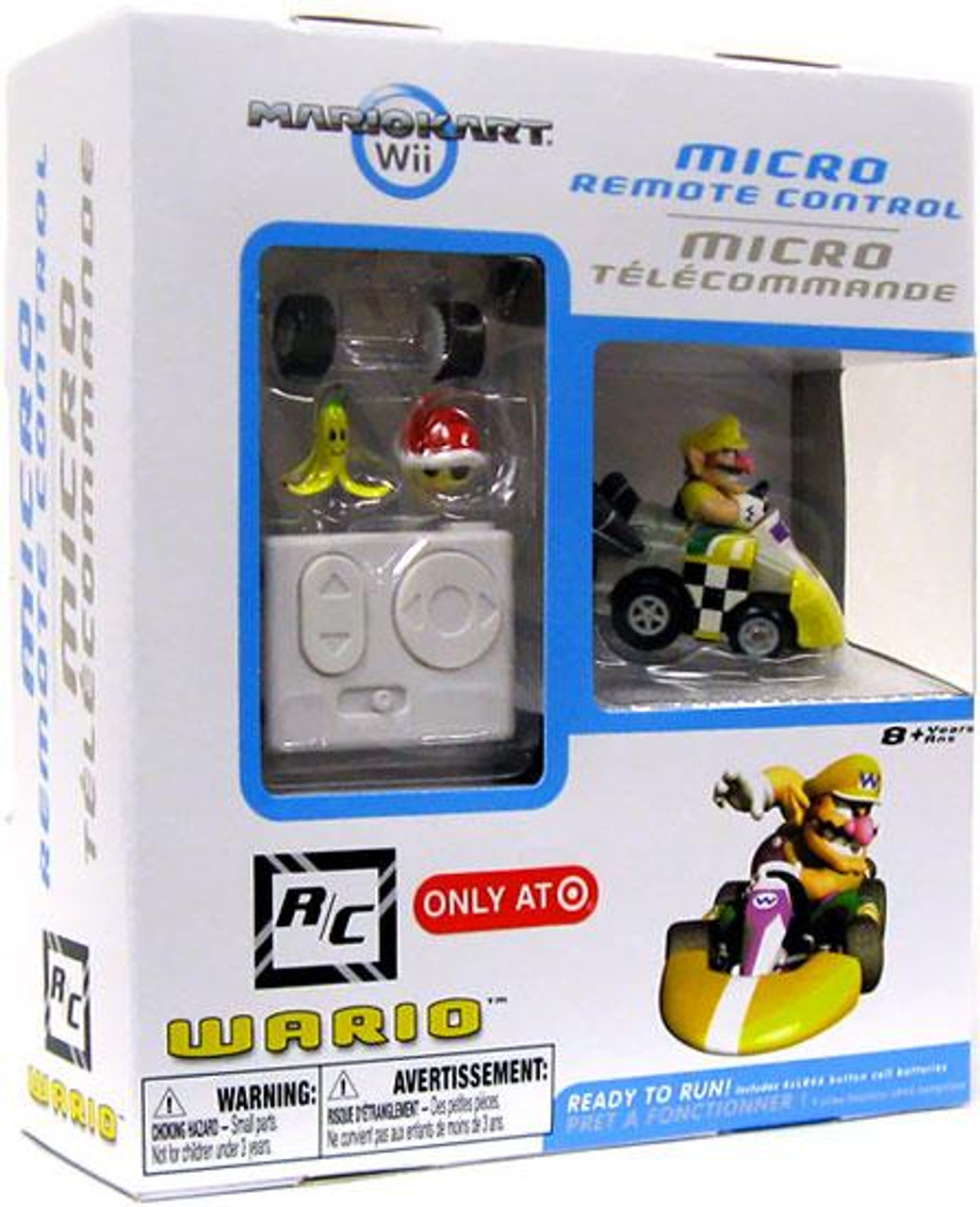 Super Mario Mario Kart Wii Micro Remote Control Wario Exclusive R/C Vehicle