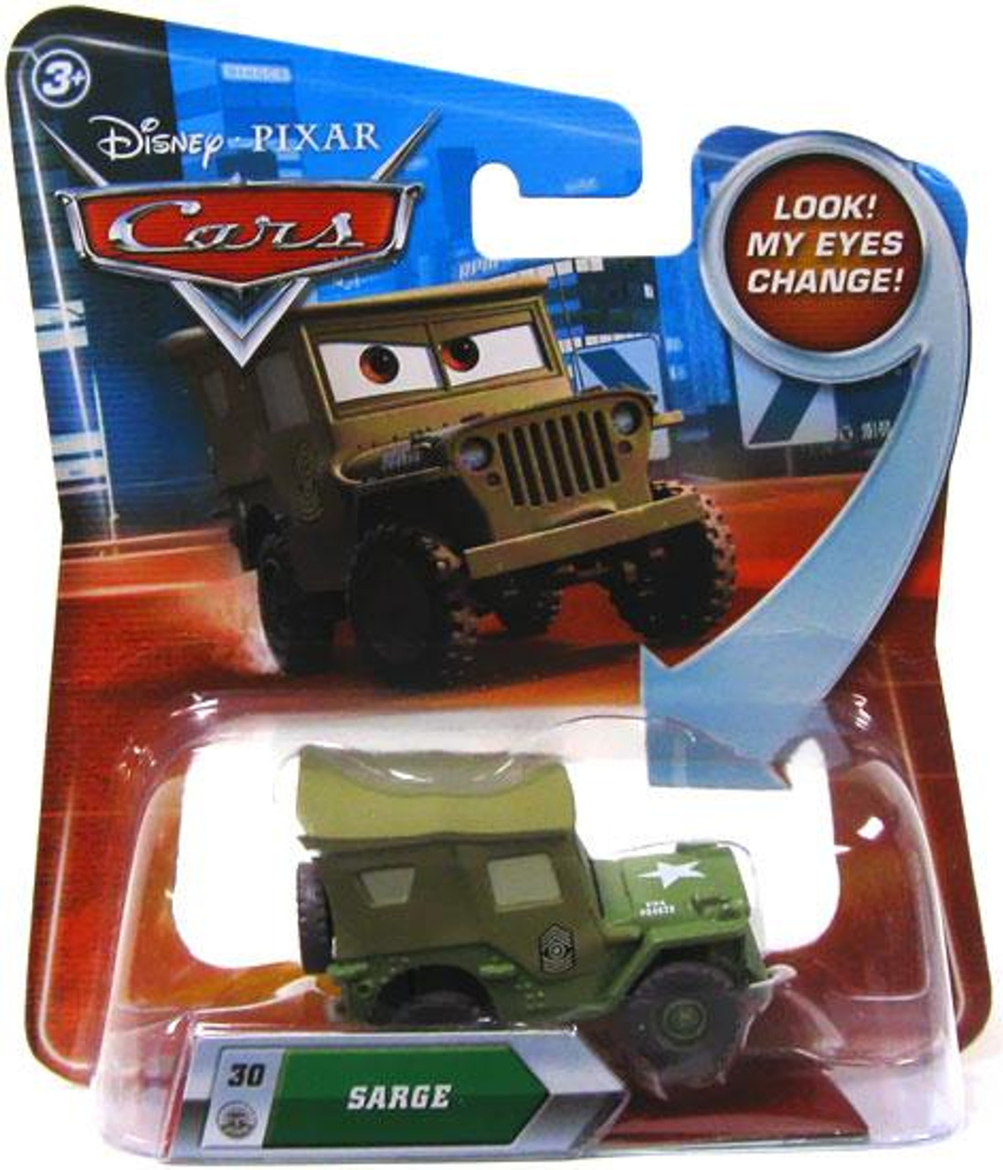Disney Cars Lenticular Eyes Series 2 Sarge Diecast Car