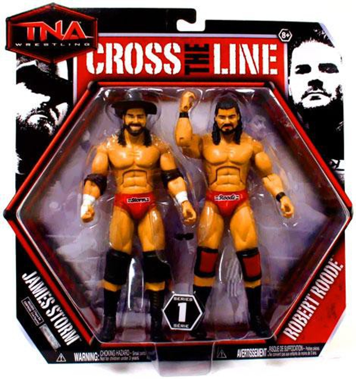 TNA Wrestling Cross the Line Series 1 James Storm & Robert Roode Action Figure 2-Pack