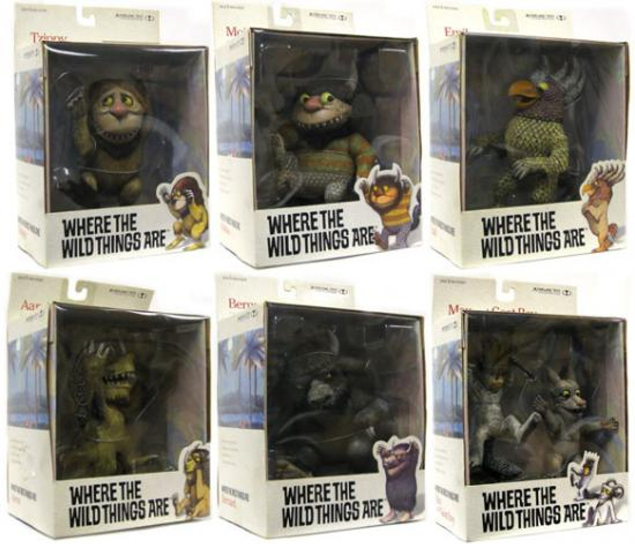 McFarlane Toys Where the Wild Things Are Set of 6 Action Figures