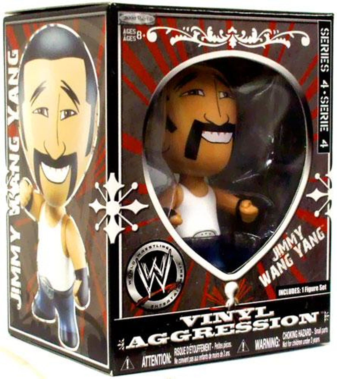 WWE Wrestling Vinyl Aggression Series 4 Jimmy Wang Yang 3-Inch Vinyl Figure