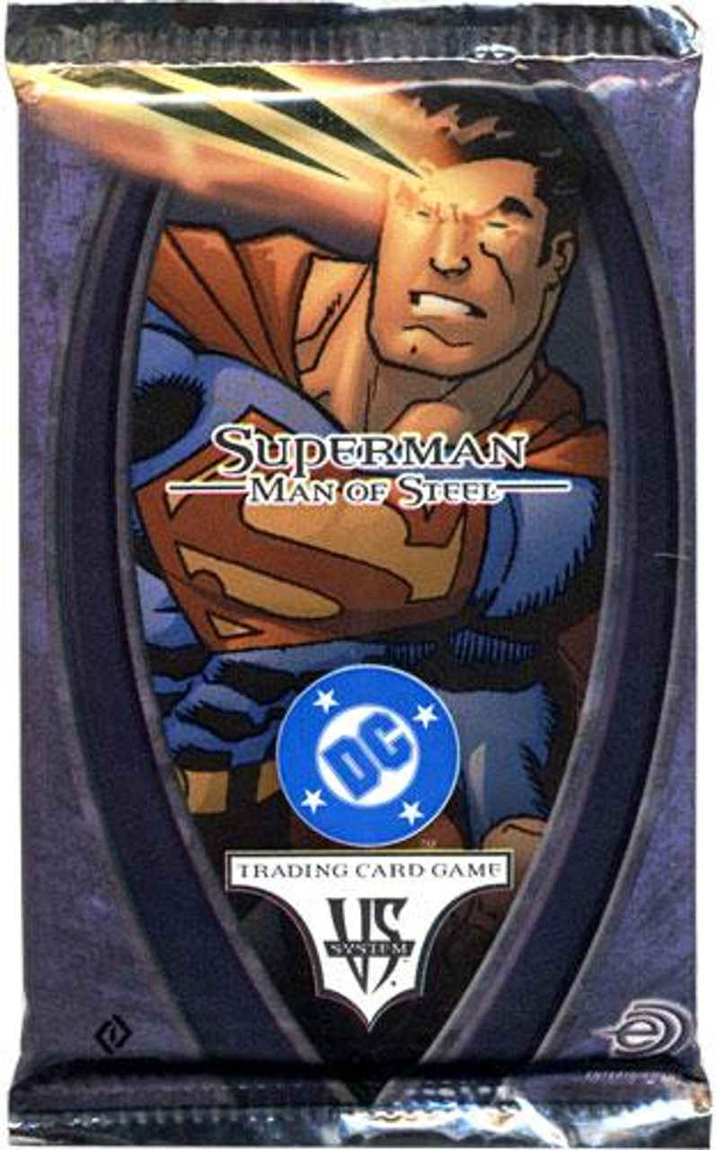 DC VS System Trading Card Game Superman Man of Steel Booster Pack