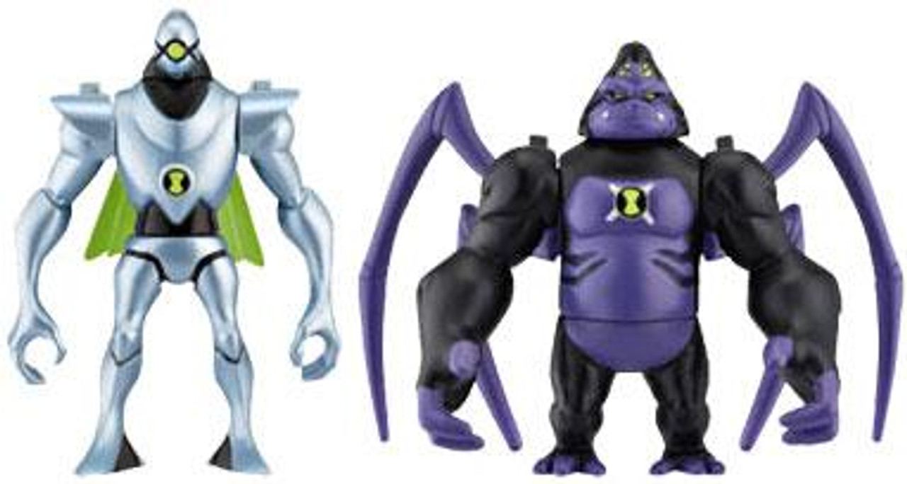 Ben 10 Alien Force Alien Creation Chamber Nanomech & Ultimate Spidermonkey Mini Figure 2-Pack