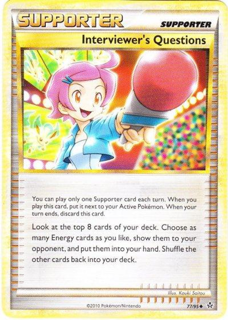 Pokemon HeartGold & Soulsilver Unleashed Uncommon Interviewer's Questions #77